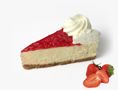 Tempting Cheesecake marbled with tangy Strawberry and Lime finished with a swirled Sour Cream topping.
